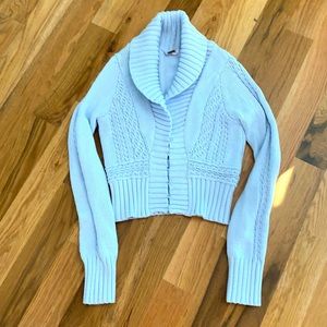 Free People baby blue, so sweet cardigan